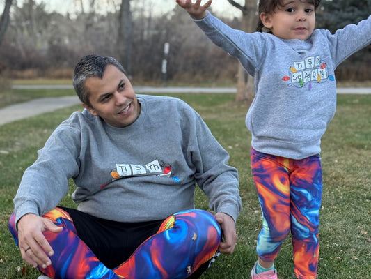 Marble Ice and Fire Turbulence  Kids Leggings