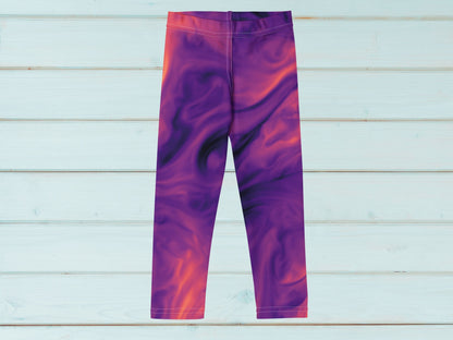 Marble Magma Turbulence  Kids Leggings