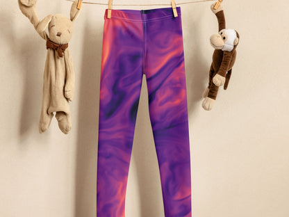 Marble Magma Turbulence  Kids Leggings