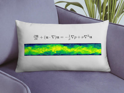 Navier Stokes Turbulence Pillow - Science Pillows