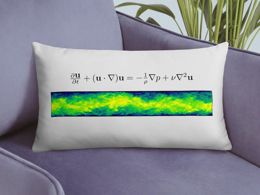 Navier Stokes Turbulence Pillow - Science Pillows