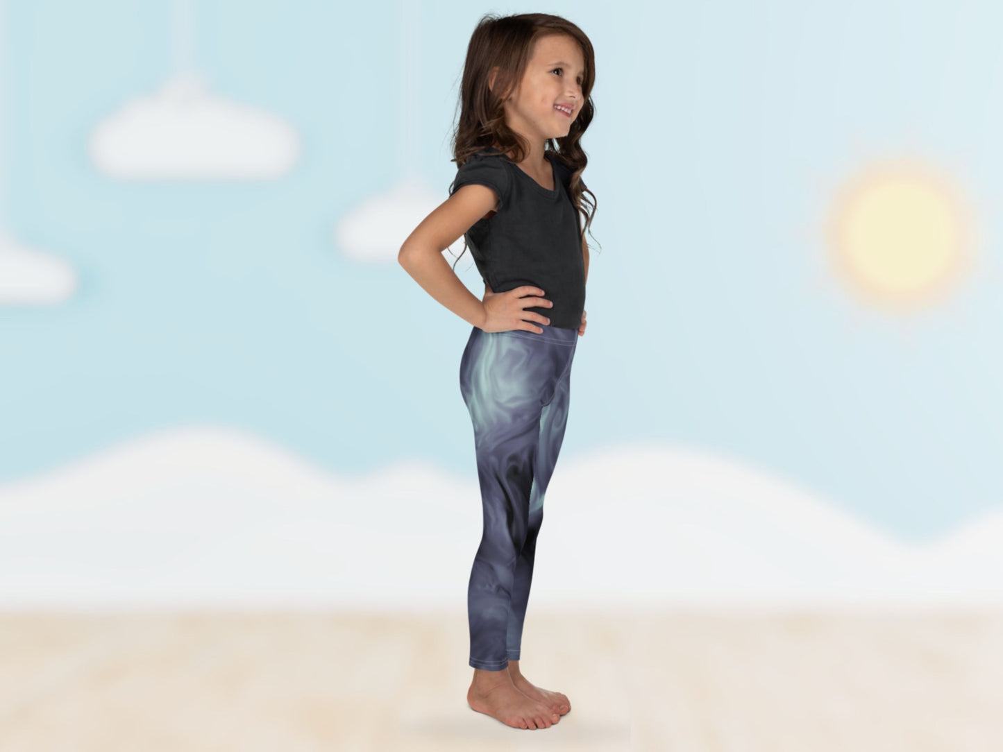 Marble Classic Turbulence  Kids Leggings