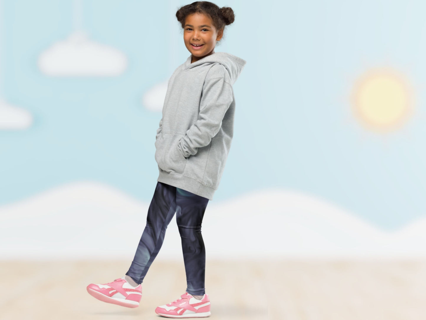 Marble Classic Turbulence  Kids Leggings