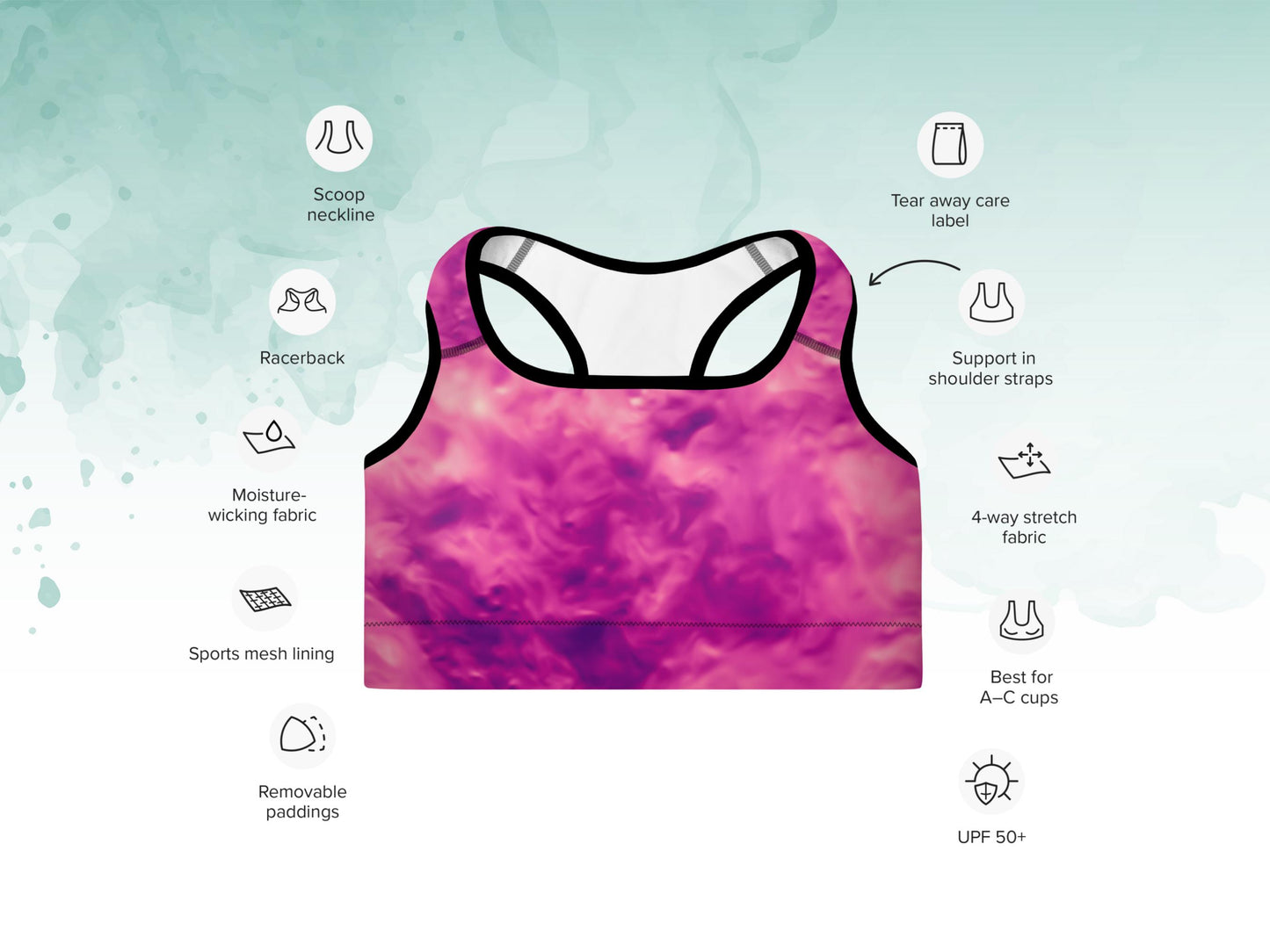 Turbulence Tie-Dye Yoga Set, High-Waist Leggings and Sports Bra