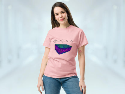 Navier-Stokes equation Mechanical Engineering Science Tee, Unisex Short-Sleeve Shirt, Geeky T-Shirt for Flow Physics Fluid Mechanics Lovers