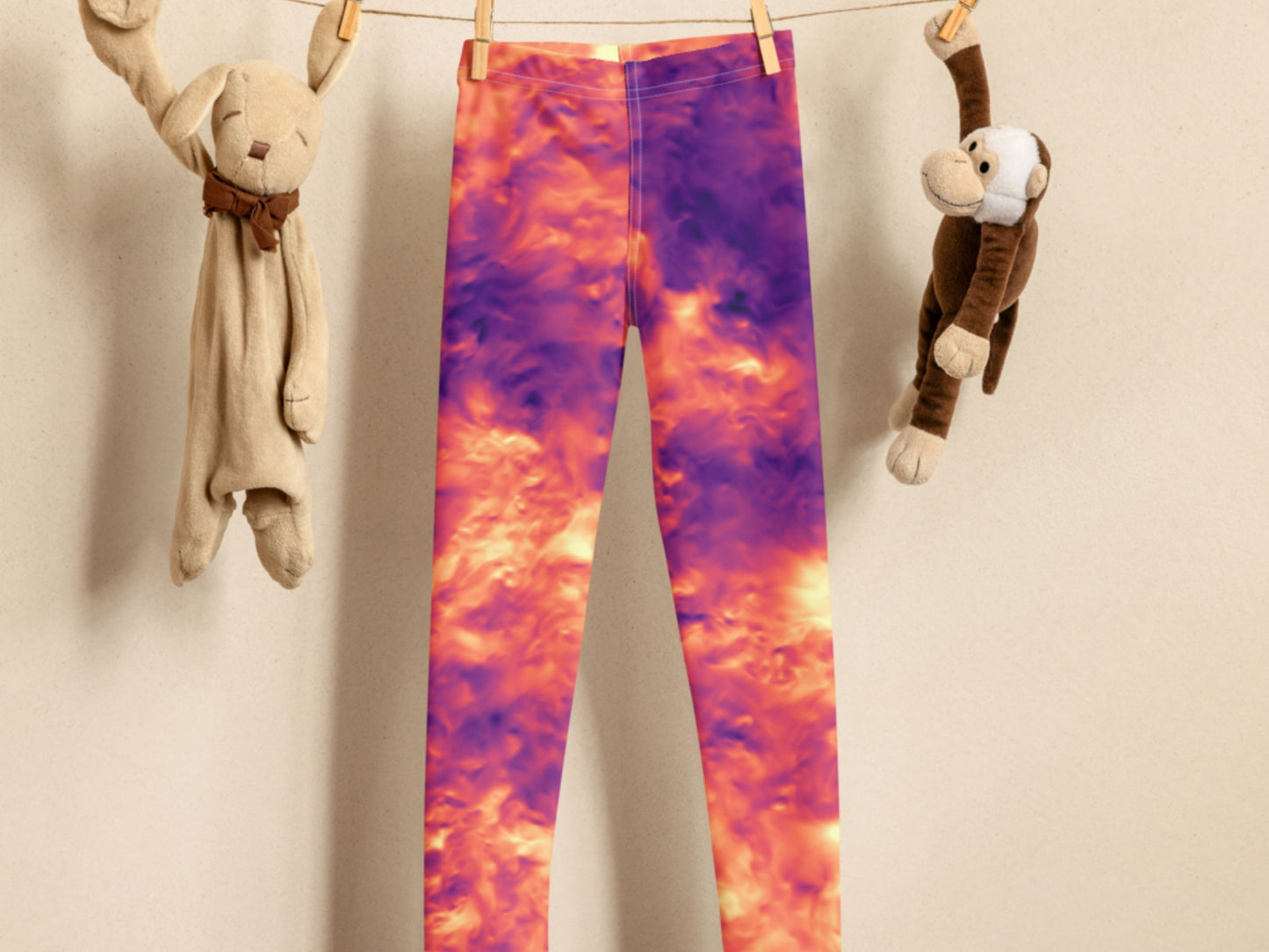 Tie Dye Magma Turbulence Toddler Leggings