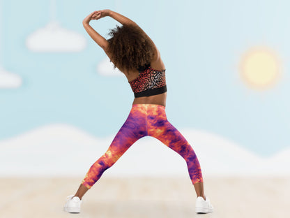 Tie Dye Magma Turbulence Toddler Leggings