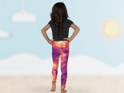 Tie Dye Magma Turbulence Toddler Leggings