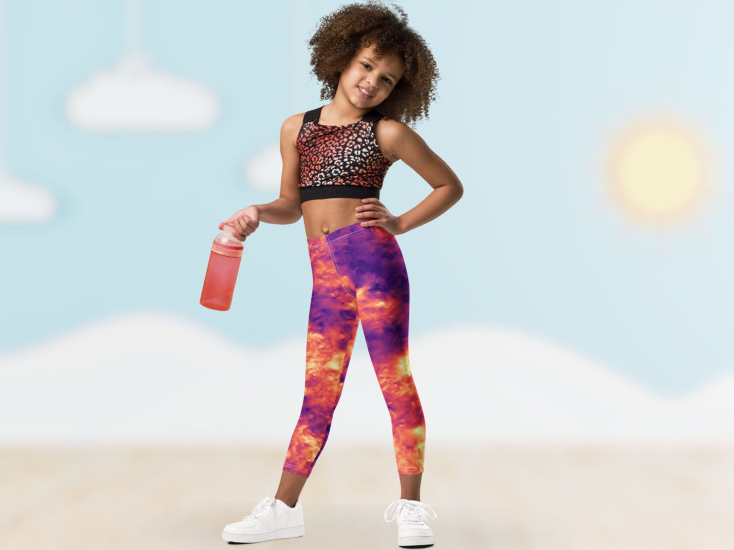 Tie Dye Magma Turbulence Toddler Leggings