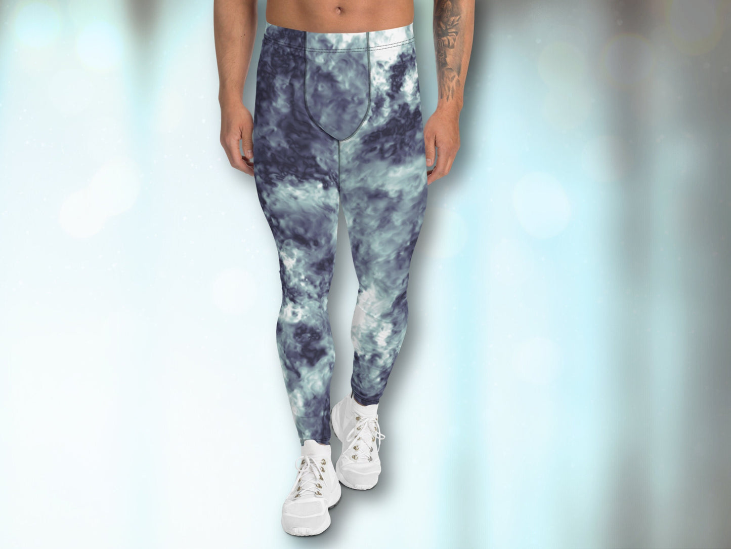 Turbulent Tie Dye Meggings, Leggings for Men, Under Garment Leggings