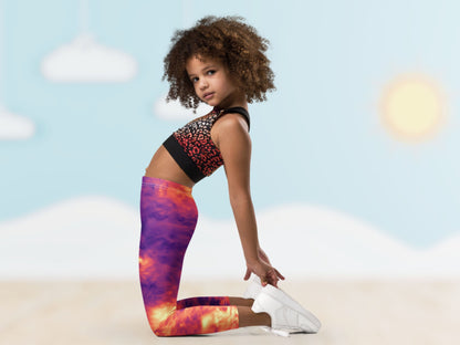 Tie Dye Magma Turbulence Toddler Leggings
