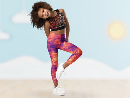 Tie Dye Magma Turbulence Toddler Leggings