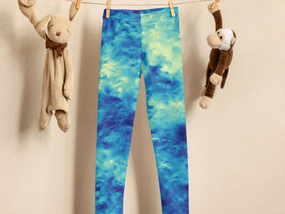 Tie Dye Water Blue Turbulence Toddler Leggings