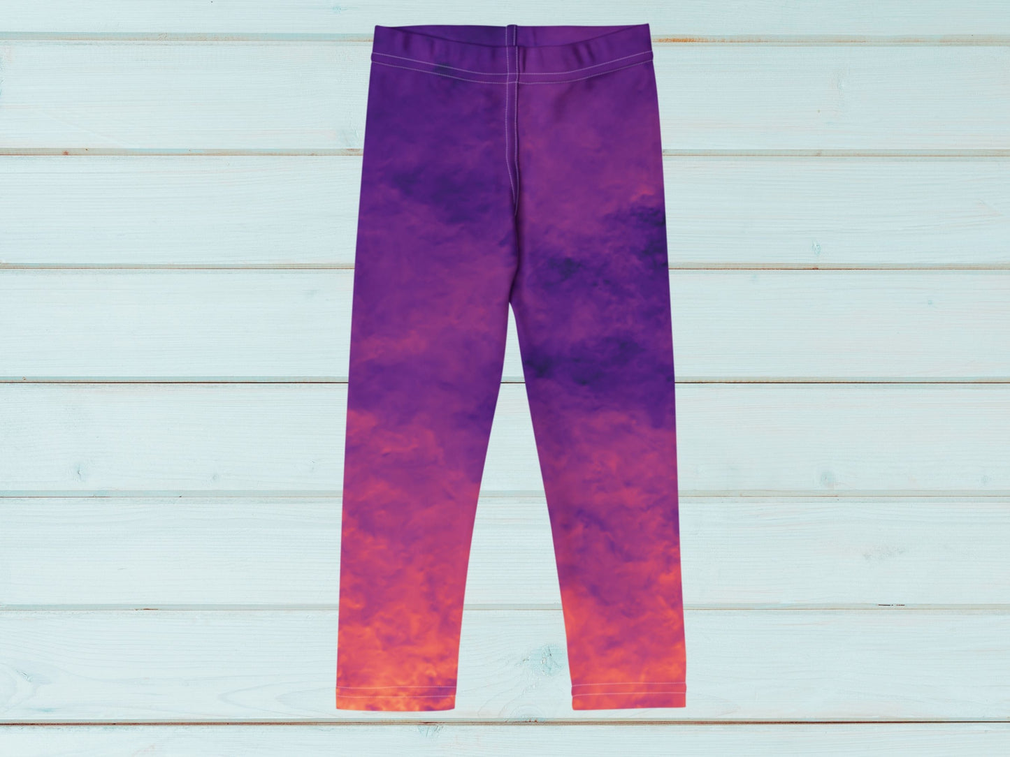 Gradient Magma Turbulence Kids Leggings