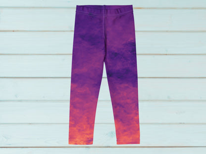 Gradient Magma Turbulence Kids Leggings