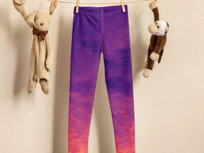 Gradient Magma Turbulence Kids Leggings