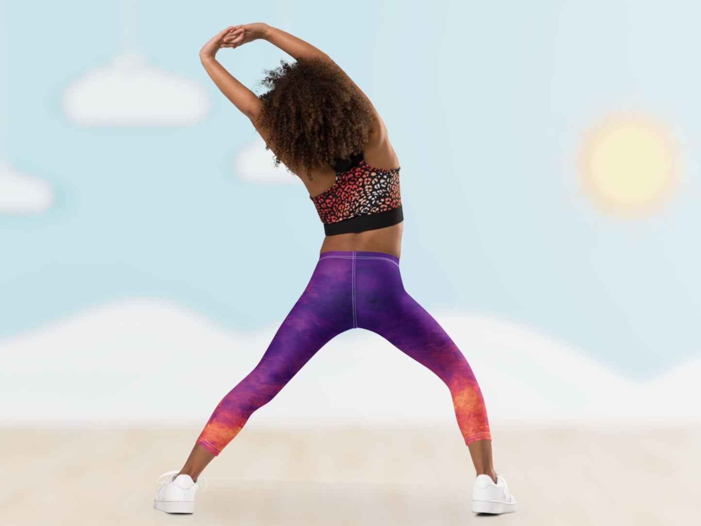 Gradient Magma Turbulence Kids Leggings