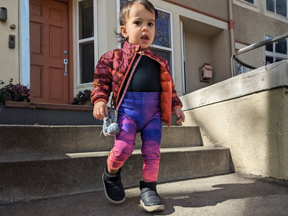 Gradient Magma Turbulence Kids Leggings