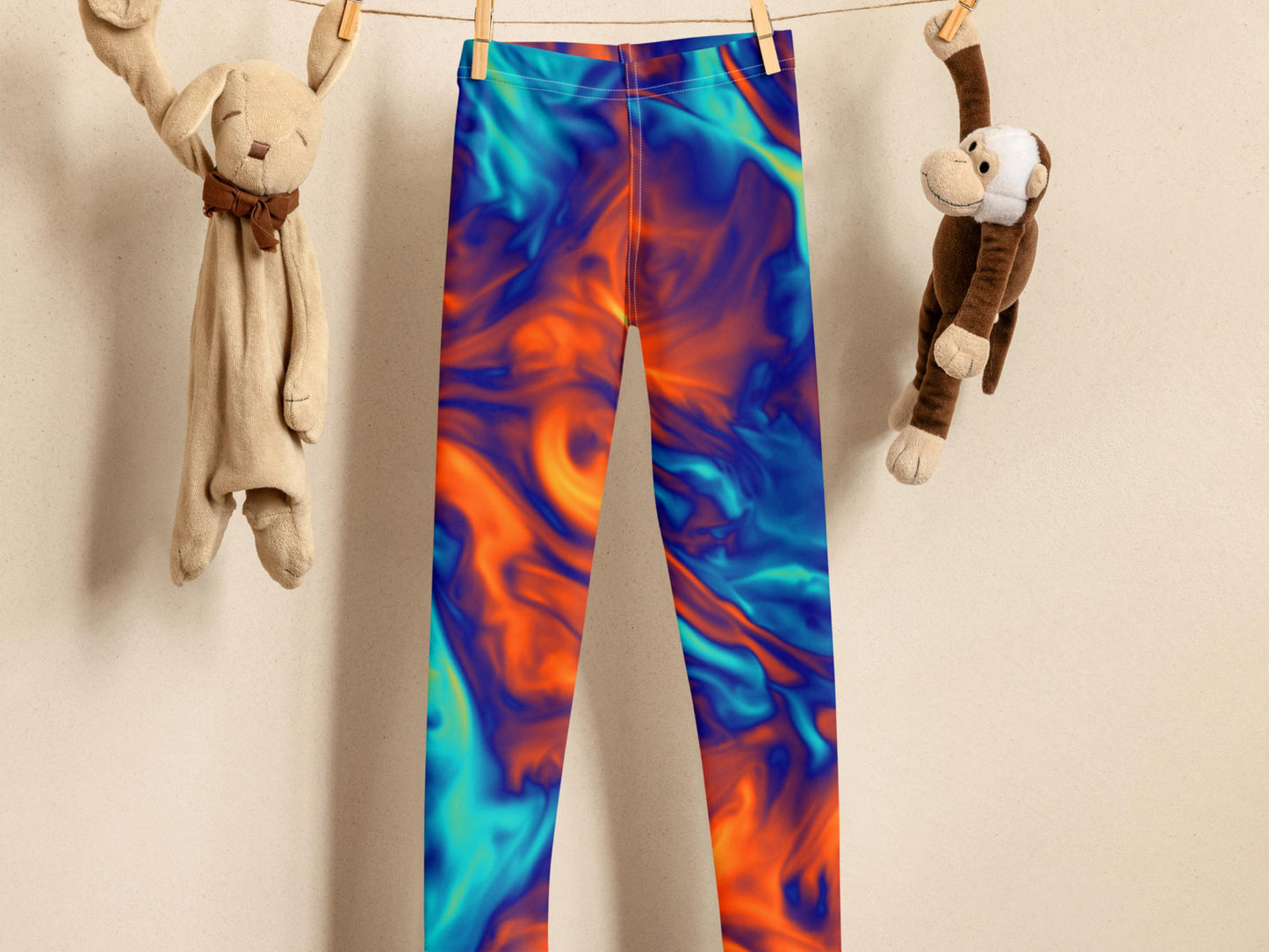 Science Turbulence Tie-Dye Kids Leggings