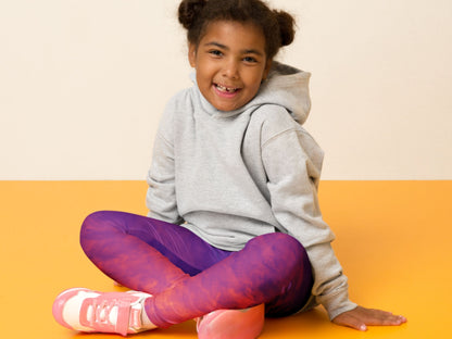 Gradient Magma Turbulence Kids Leggings