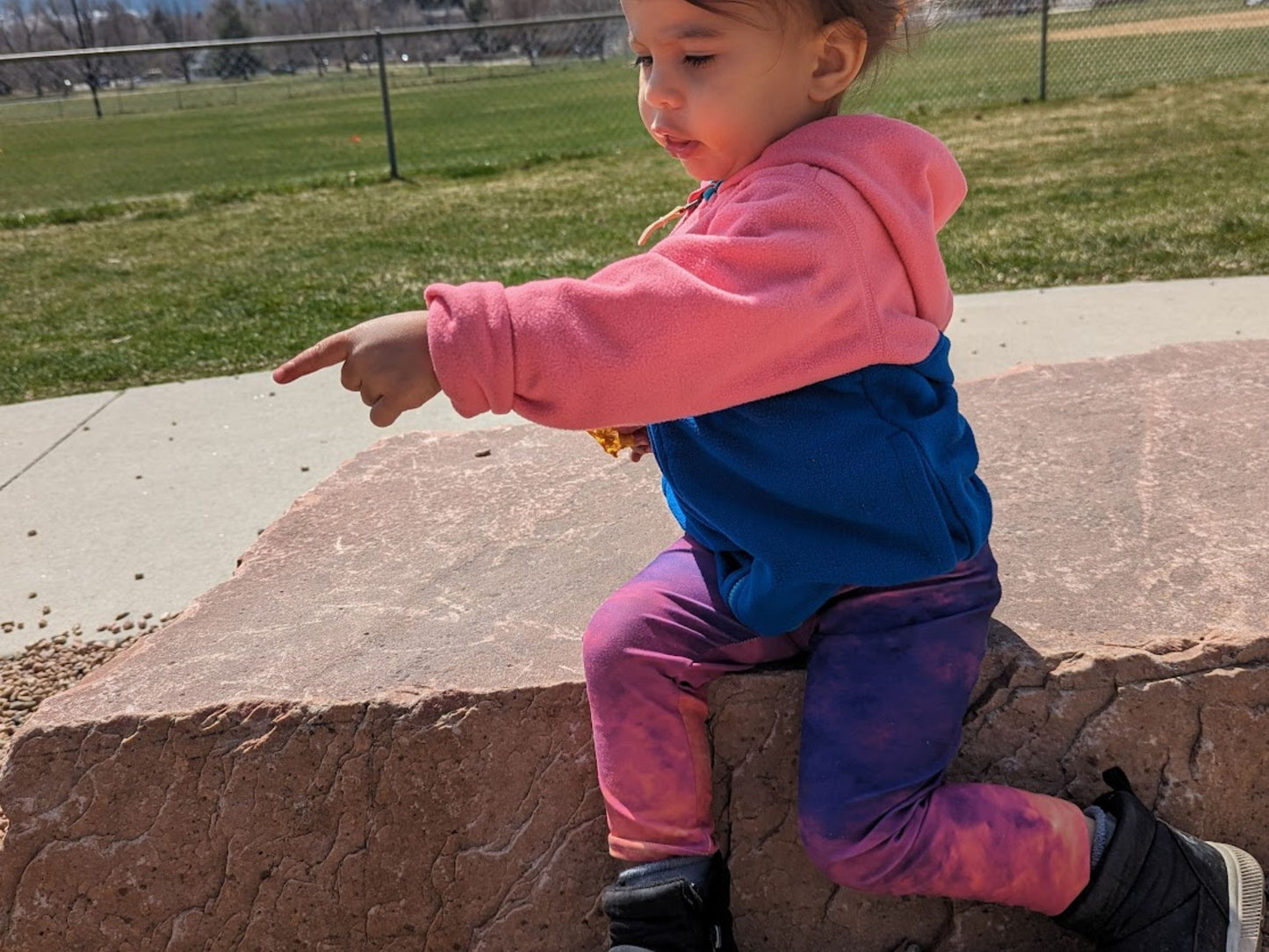 Gradient Magma Turbulence Kids Leggings