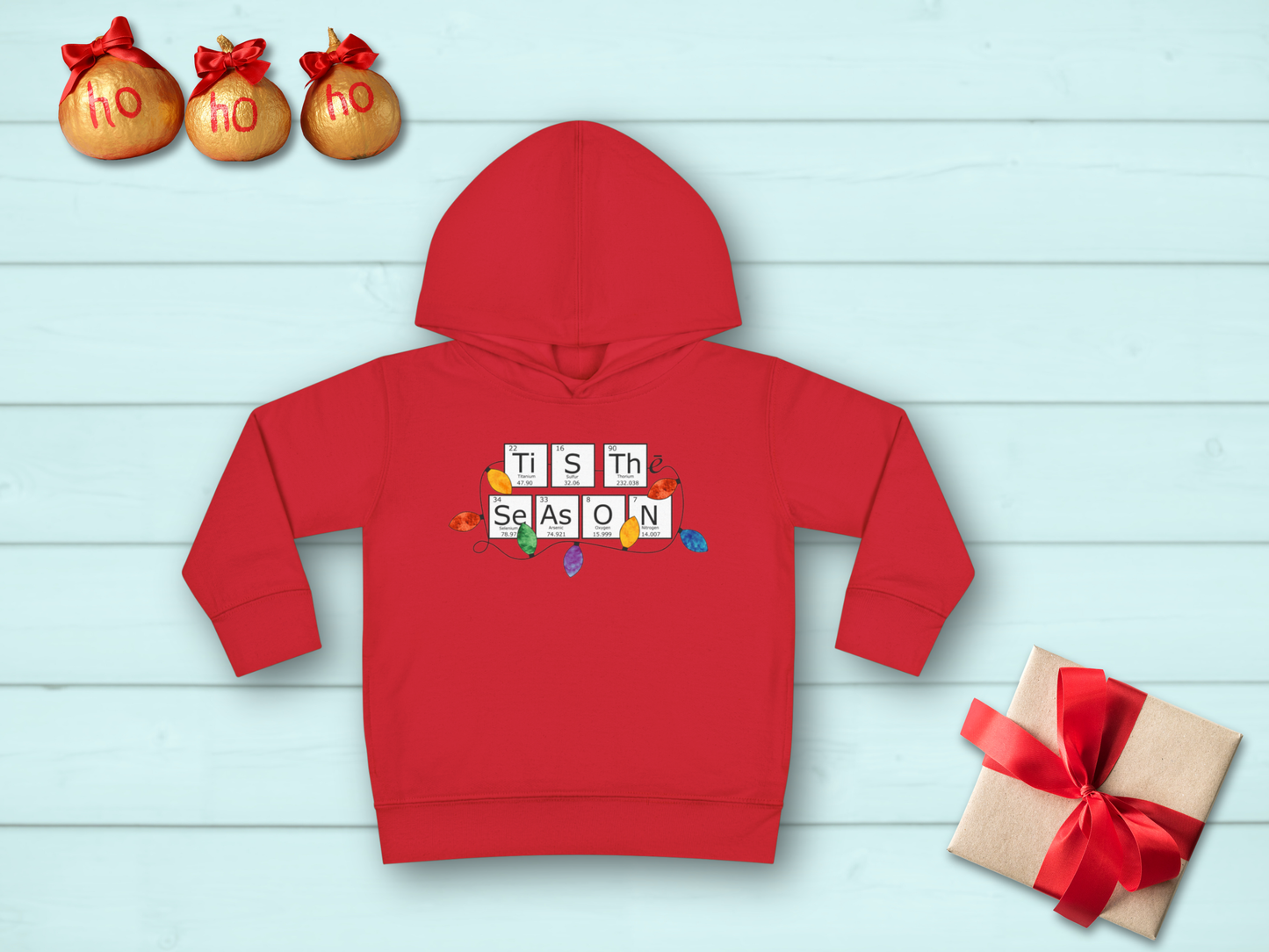 Periodic Table Family Matching Red Holiday Sweatshirt