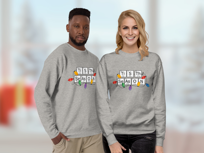 Periodic Table Family Matching Grey Holiday Sweatshirt