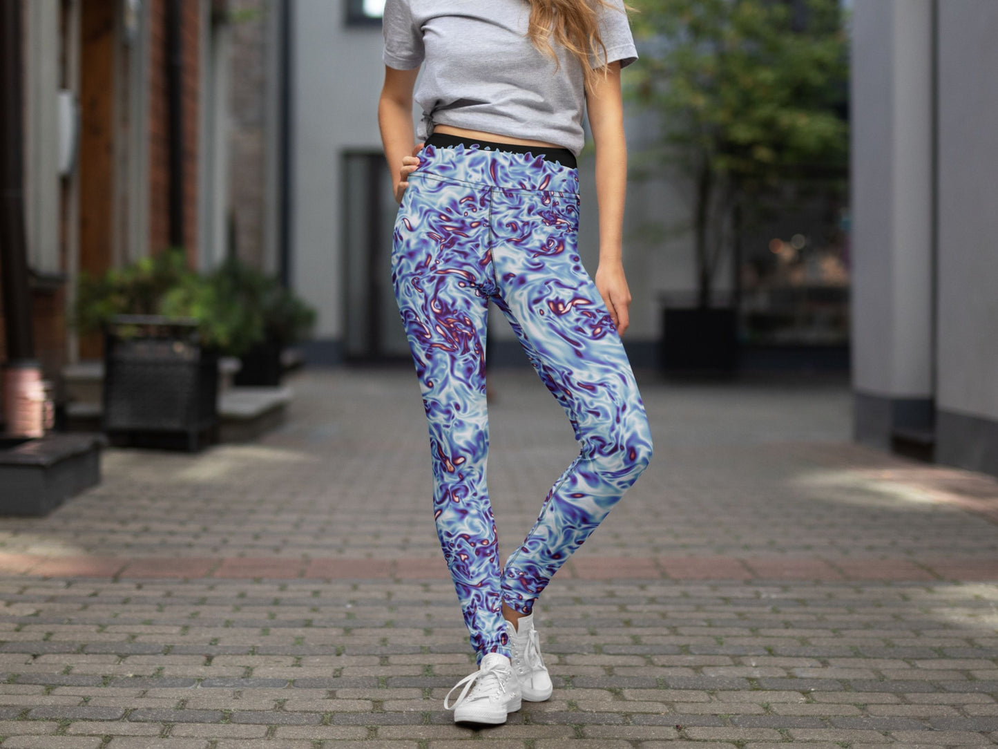 Vorticity Twilight Turbulence High Waisted Leggings