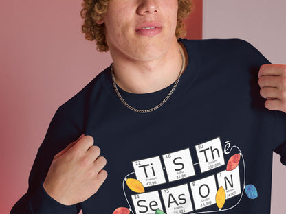 Periodic Table Family Matching Navy Holiday Sweatshirt