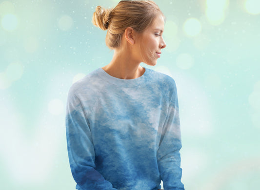 Ecofriendly Tie-Dye Turbulence Unisex Sweatshirt Pullover
