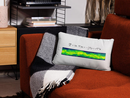Navier Stokes Turbulence Pillow - Science Pillows