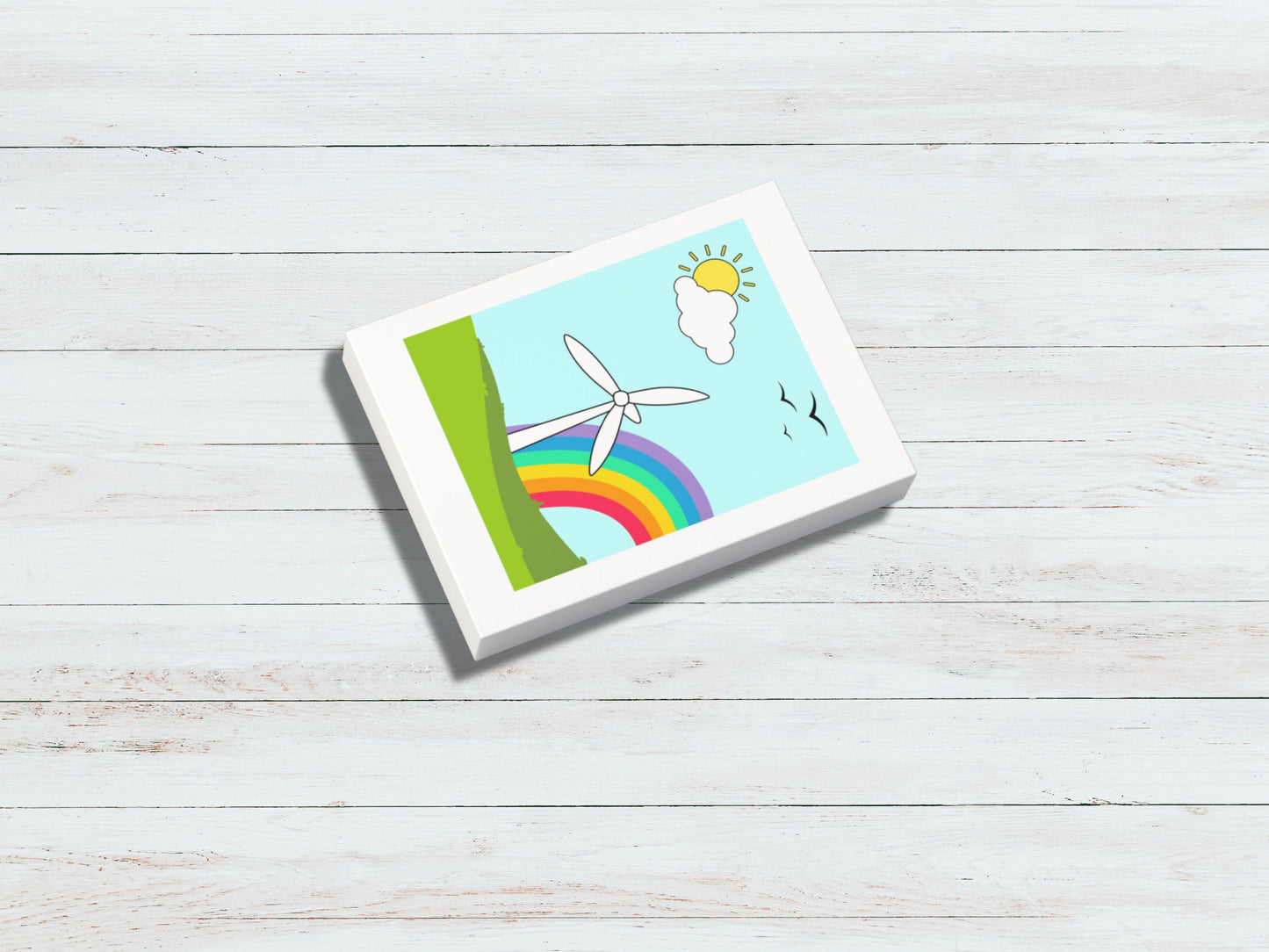 Wind Energy Puzzle for Children, Holiday Gift Idea for Toddlers, Large Pieces Puzzle for Young Kids, Montessori Christmas Gift for Kids.