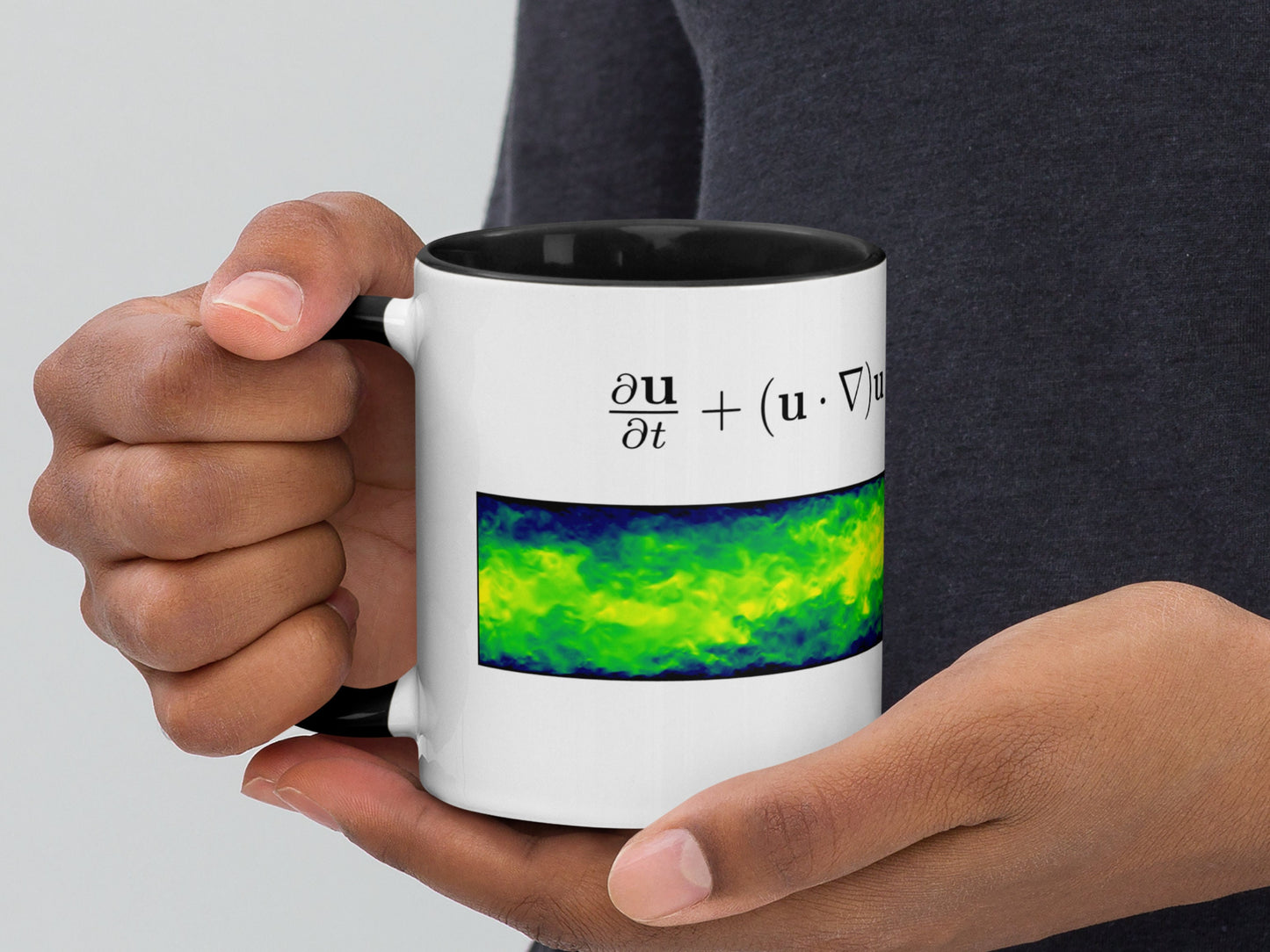 Navier-Stokes equation ceramic 11 oz Mug , Flow Physics Fluid Mechanics Cup,  Science Coffee/Tea Mug, Functional Gift for Engineer Physicist