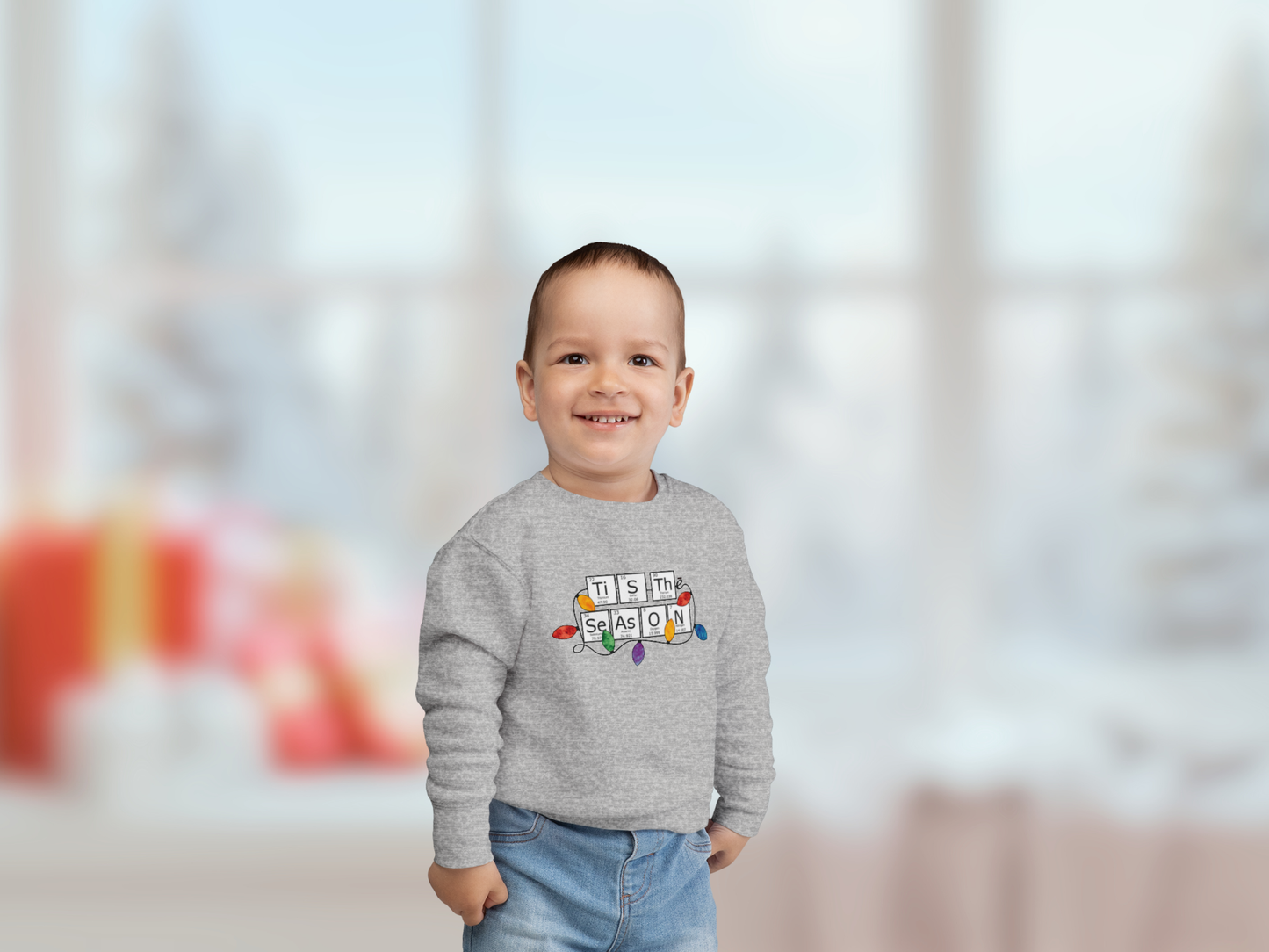 Periodic Table Family Matching Grey Holiday Sweatshirt