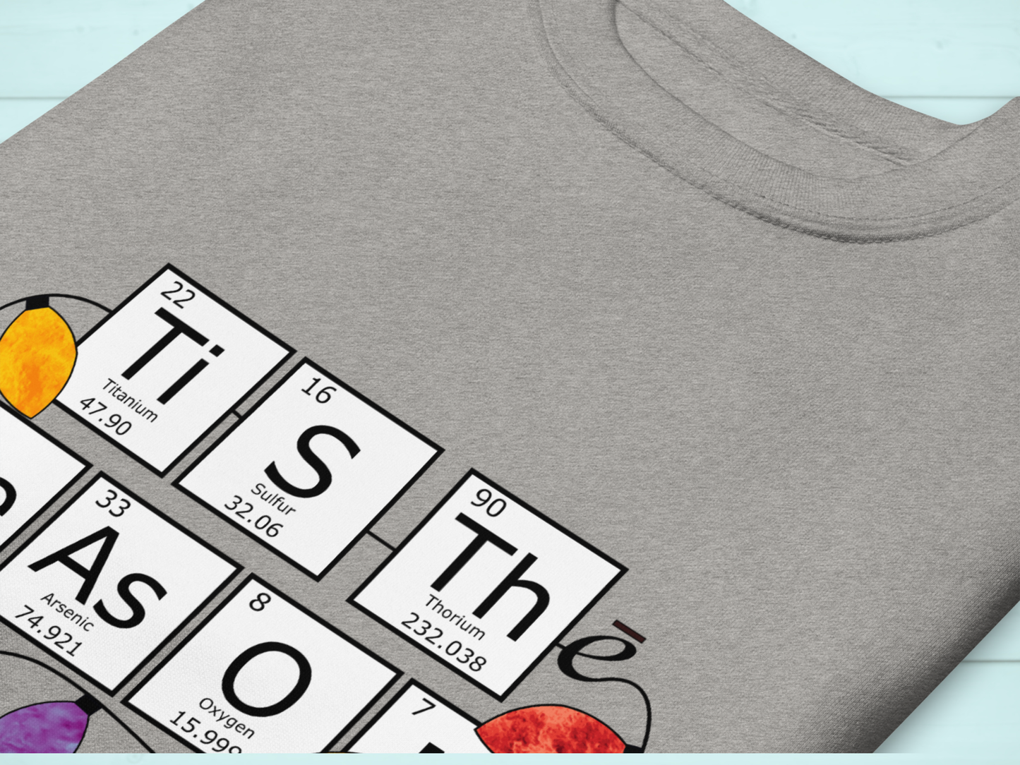 Periodic Table Family Matching Grey Holiday Sweatshirt