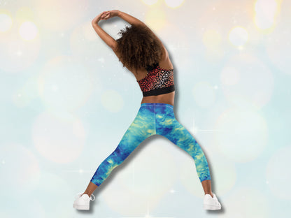 Stretchy Kids Leggings, Toddler Leggings for Boys and Girls, Unisex Tie-Dye Patterened Pants for Kids, Back to School Tights for Children