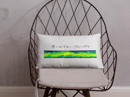 Navier Stokes Turbulence Pillow - Science Pillows