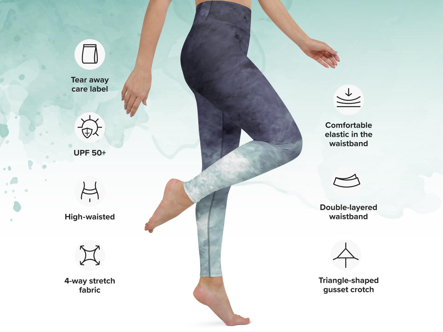 High-Waist Gradient Turbulence Workout Yoga Set