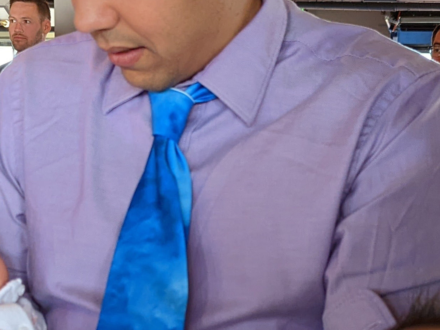 Tie Dye Turbulence Blue Tie