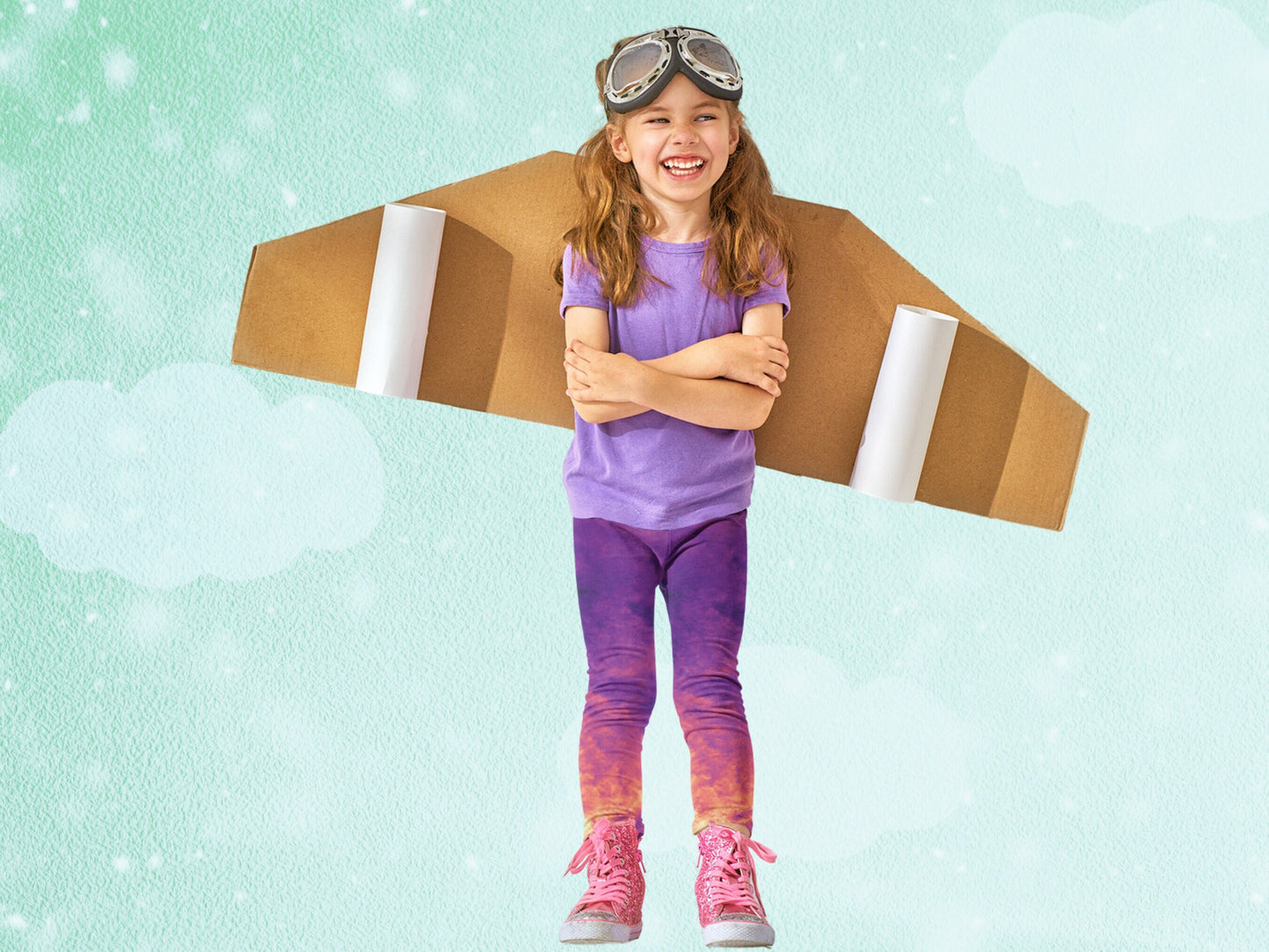 Gradient Magma Turbulence Kids Leggings