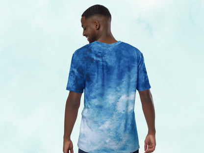 Gradient Light Blue Turbulence T-shirt