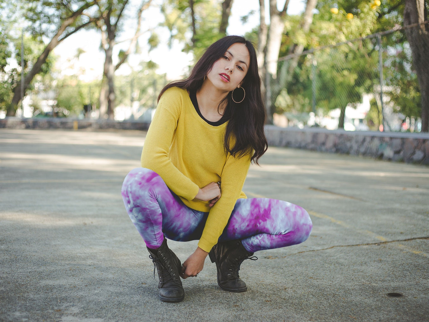 Tie Dye Galaxy Turbulence High Waisted Leggings