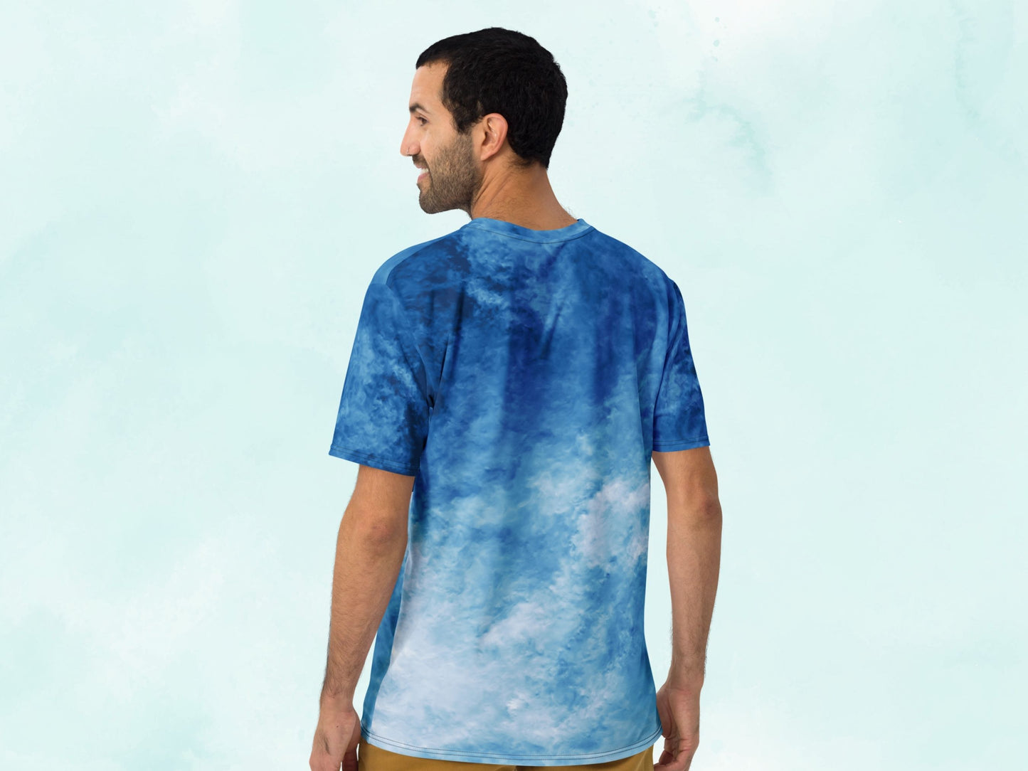 Gradient Light Blue Turbulence T-shirt