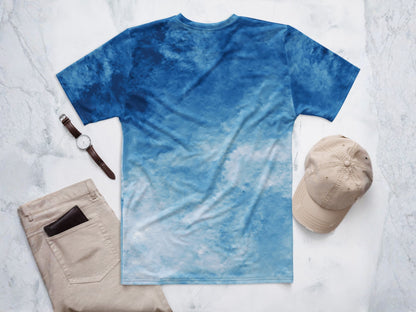 Gradient Light Blue Turbulence T-shirt