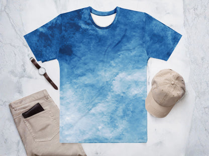 Gradient Light Blue Turbulence T-shirt