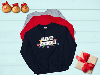 Periodic Table Family Matching Navy Holiday Sweatshirt