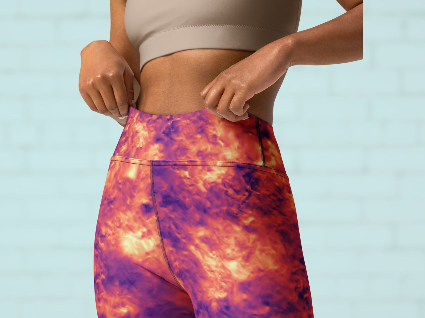 Tie Dye Magma Turbulence High Waisted Leggings