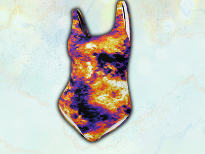 Sexy Unique One-Piece Swimsuit- Tie-dye Patterns