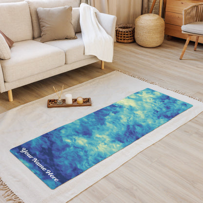Customizable Antislip Turbulence Tie-Dye Exercise Yoga Mat