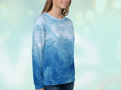 Ecofriendly Tie-Dye Turbulence Unisex Sweatshirt Pullover